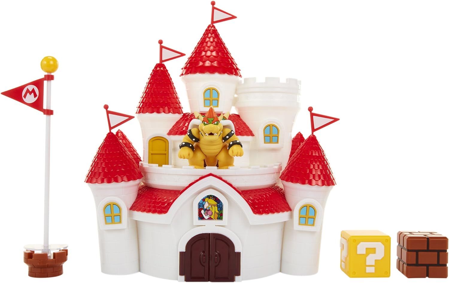Nintendo Super Mario großes Spielset Luxus Pilzkönigreich Schloss inkl. 1 Bowser Figur 6cm
