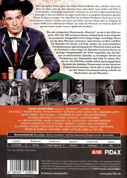 Maverick, Vol. 2 / Weitere sieben Folgen der legendären Westernserie mit James Garner + Bonusfolge mit Clint Eastwood (Pidax Western-Klassiker)