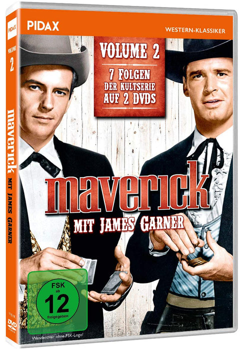 Maverick, Vol. 2 / Weitere sieben Folgen der legendären Westernserie mit James Garner + Bonusfolge mit Clint Eastwood (Pidax Western-Klassiker)