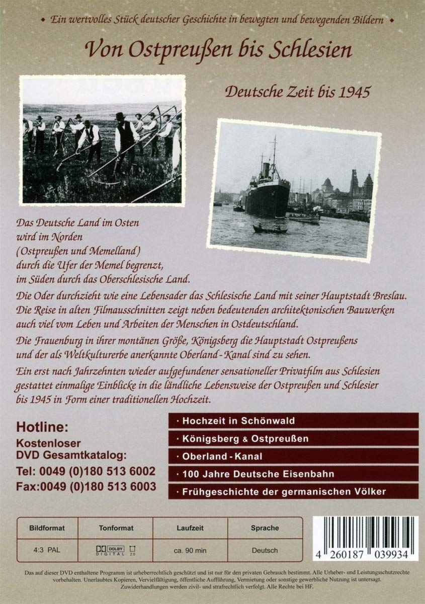 HISTORY FILMS - VON OSTPREUBEN BIS SCHLESIEN