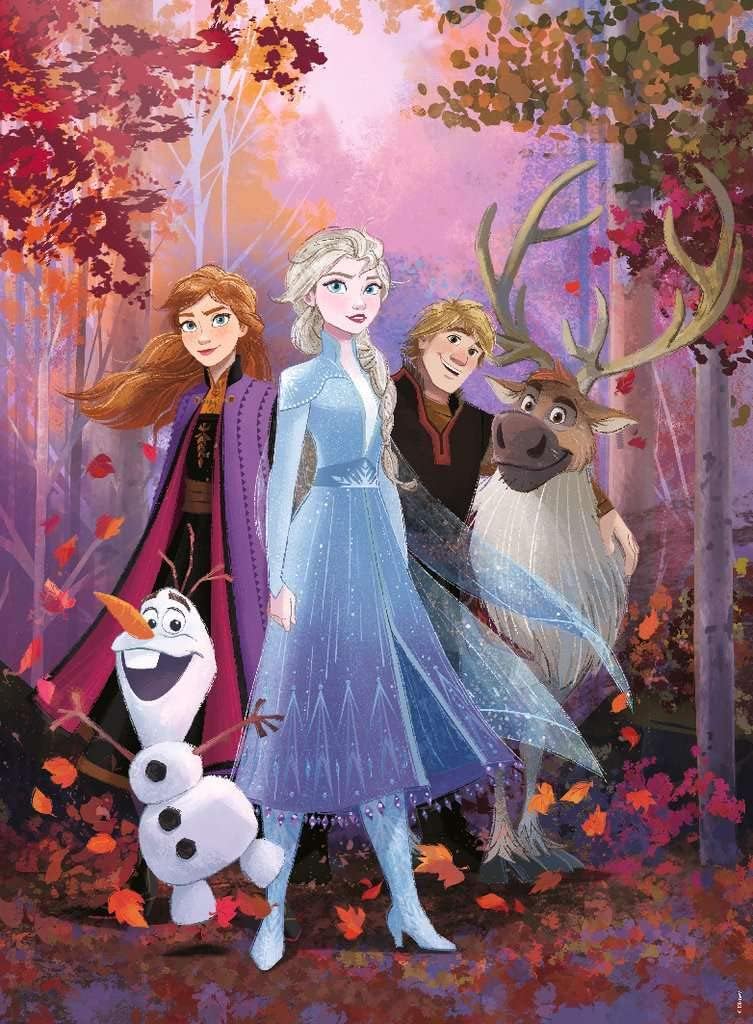 Ravensburger-Puzzle 150 pièces XXL La Reine Des Neiges 2 Disney Frozen Enfant, Color Autre, (12849