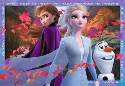 Ravensburger - Puzzle Disney: Frozen 2, Puzzle 4 Años o Más, Puzles Niños 4 Años, Rompecabezas Niños, Ravensburger Puzzle, Regalo Niño 4 Años, Puzzle Frozen, 2x24 Piezas, Medida puzzle 26x18cm