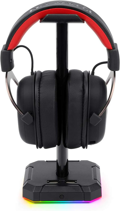 Redragon Scepter-Pro (HA300) RGB Backlight Headset Stand with 4 USB Ports