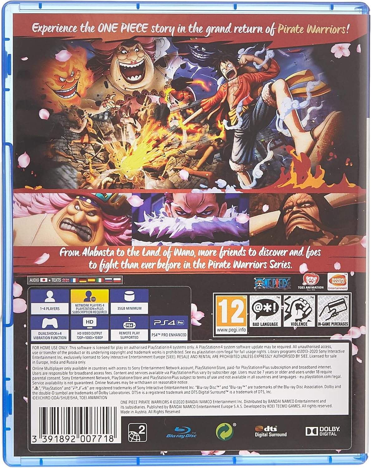 One Piece Pirate Warriors 4 PS4