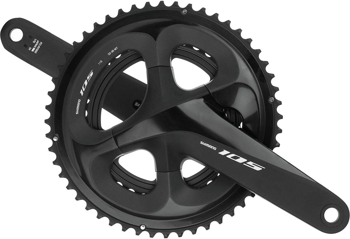 Shimano FC-R7000 105 double chainset, HollowTech II 170 mm 50 / 34T, black