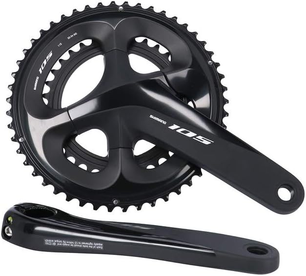 Shimano FC-R7000 105 double chainset, HollowTech II 170 mm 50 / 34T, black