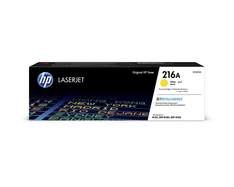 HP W2412A 216A Original LaserJet Toner Cartridge, Yellow, Single Pack