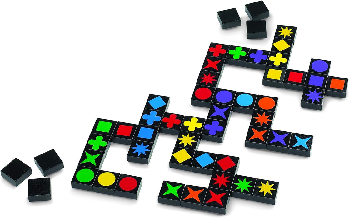 Mindware , Qwirkle UK Edition (NEW) , Board Game , Ages 5+ , 2-4 Players , 45 Minutes Playing Time