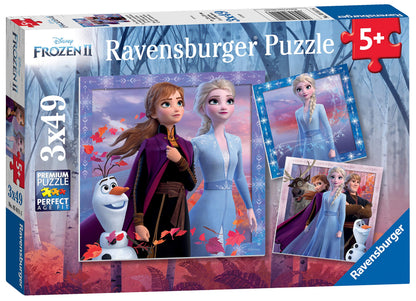 Ravensburger Disney Frozen 2 - 3 x 49 piece Jigsaw Puzzles for Kids Age 5 Years Up