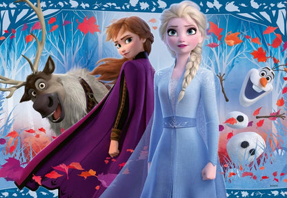 Ravensburger Kinderpuzzle - 05009 Reise ins Ungewisse - Puzzle für Kinder ab 3 Jahren, mit 2x12 Teilen, Puzzle mit Disney Frozen