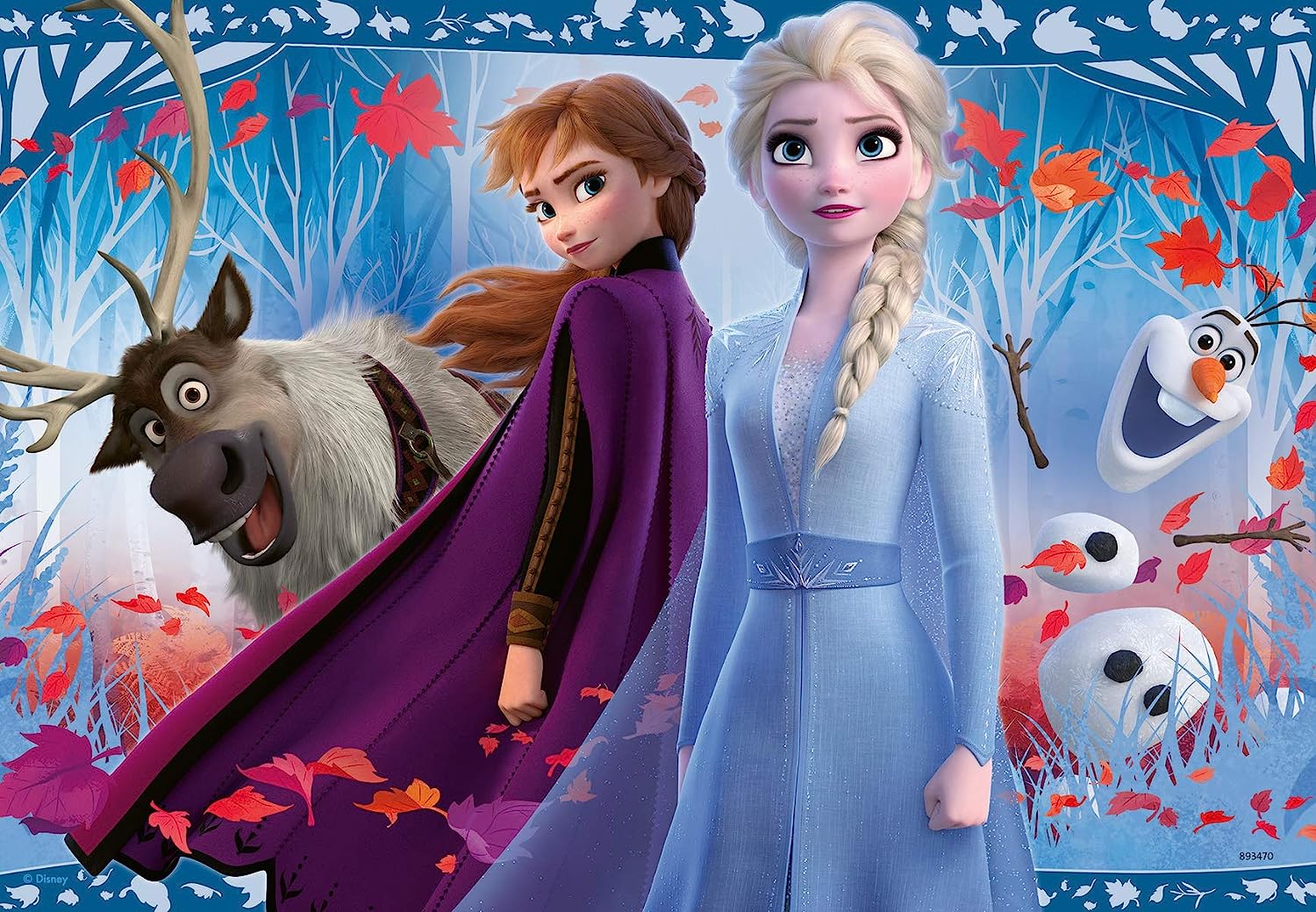Ravensburger Kinderpuzzle - 05009 Reise ins Ungewisse - Puzzle für Kinder ab 3 Jahren, mit 2x12 Teilen, Puzzle mit Disney Frozen