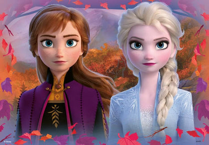 Ravensburger Kinderpuzzle - 05009 Reise ins Ungewisse - Puzzle für Kinder ab 3 Jahren, mit 2x12 Teilen, Puzzle mit Disney Frozen