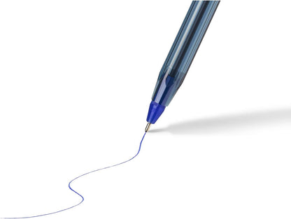 Bic Crystal Exact Fine Point Pens (0.7 mm) - Blue, Box of 20