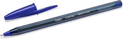 Bic Crystal Exact Fine Point Pens (0.7 mm) - Blue, Box of 20