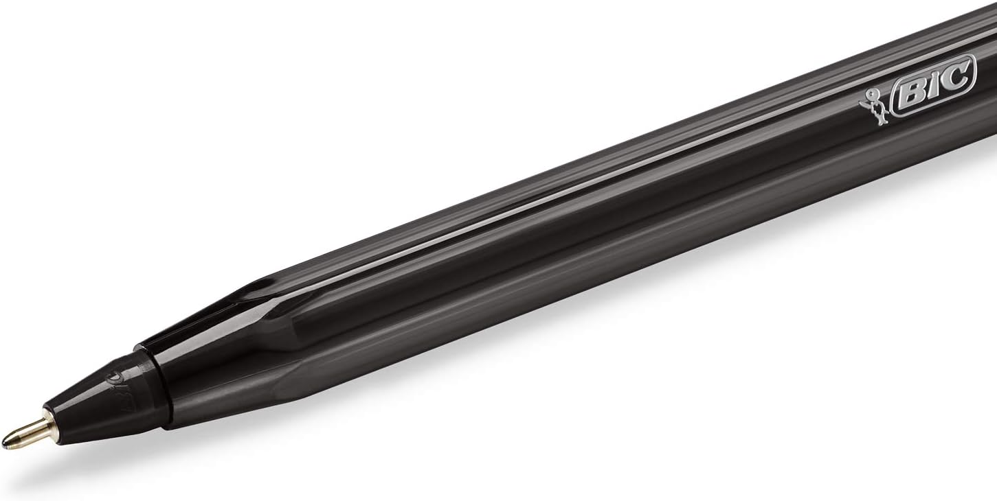 Bic Crystal Exact Fine Point Pens (0.7 mm) - Black, Box of 20