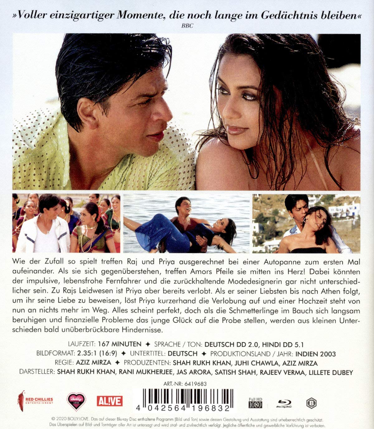Wohin das Schicksal uns führt - Chalte Chalte (Shah Rukh Khan Classics)