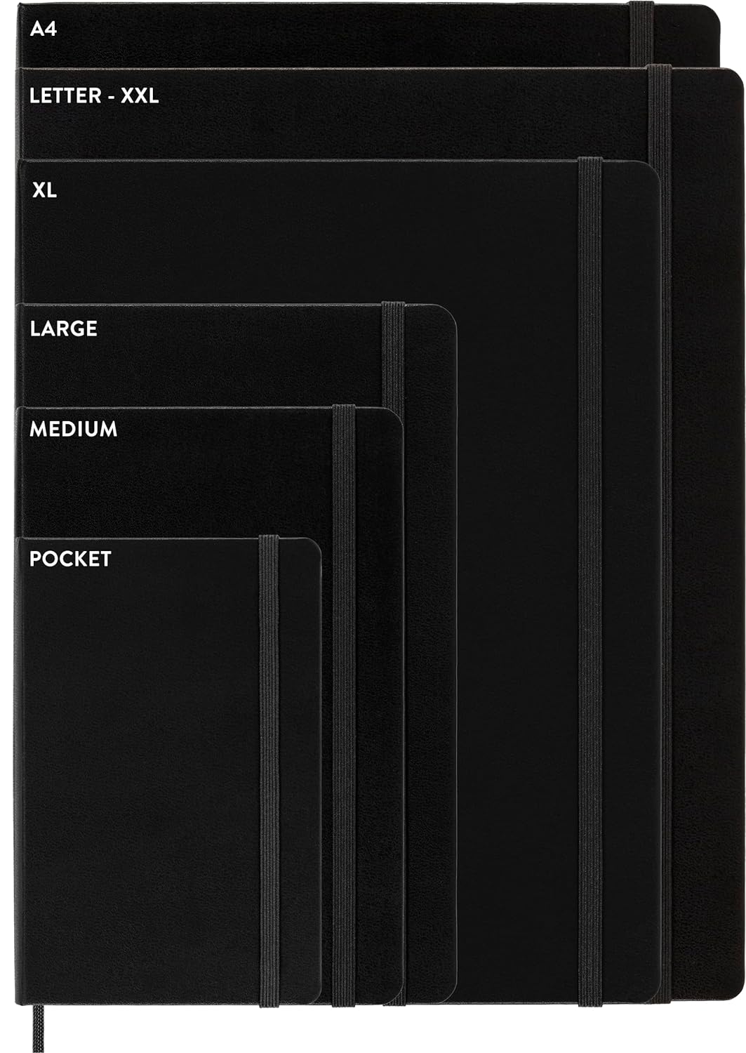 Moleskine - Classic Notebook, Ruled Notebook, Hard Cover and Elastic Closure, Size X-Large 19 x 25 cm, Colour Hydrangea Blue, 192 Pages