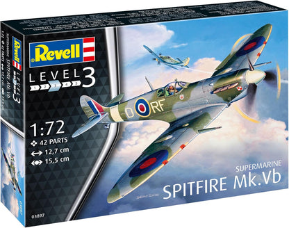 Revell 03897 Supermarine Spitfire Mk.Vb 1:72 Scale Unbuilt/Unpainted Plastic Model Kit