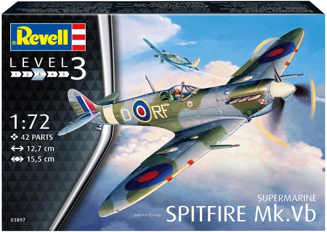 Revell 03897 Supermarine Spitfire Mk.Vb 1:72 Scale Unbuilt/Unpainted Plastic Model Kit