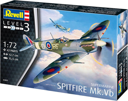 Revell 03897 Supermarine Spitfire Mk.Vb 1:72 Scale Unbuilt/Unpainted Plastic Model Kit