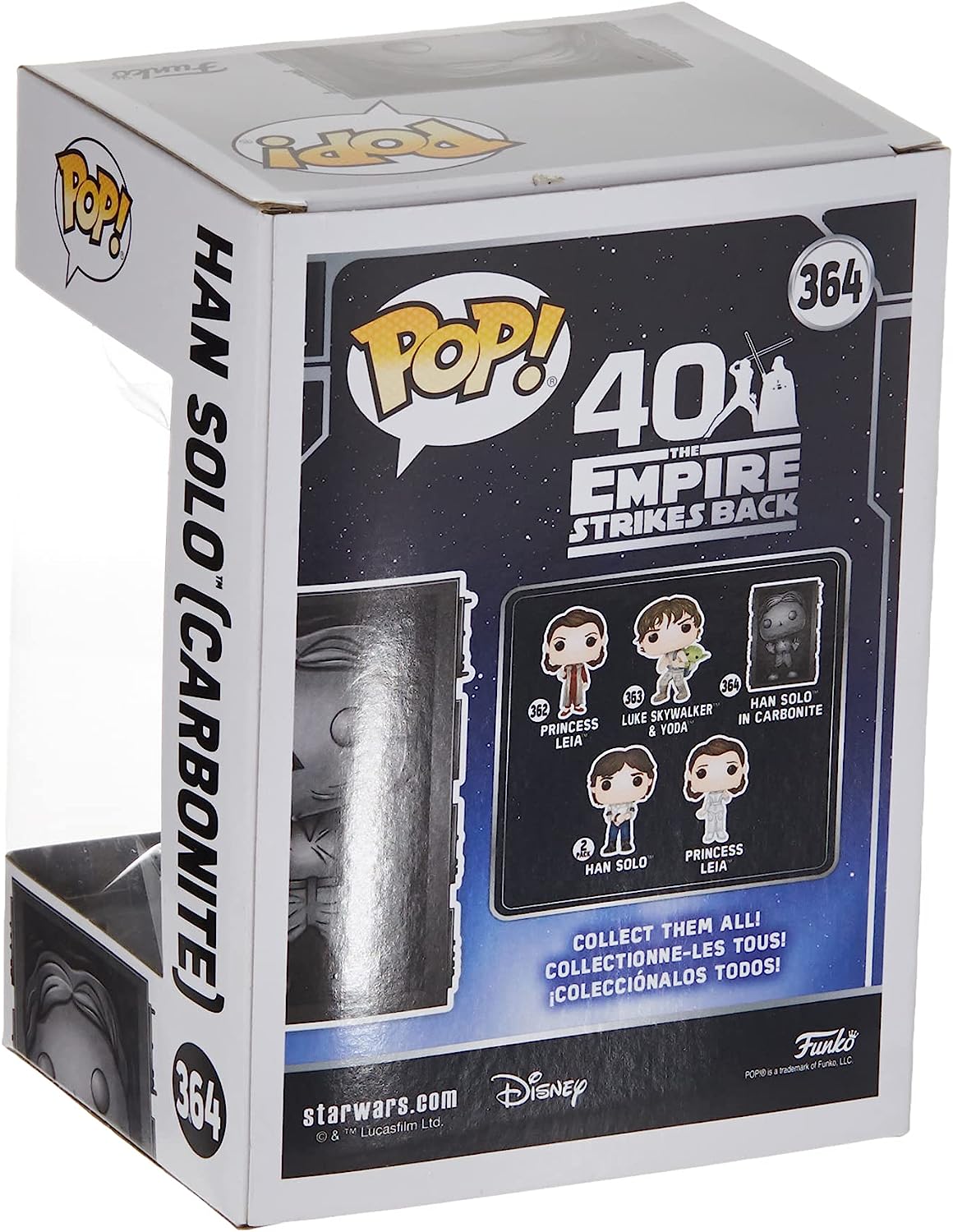 Funko POP! Star Wars-Han Solo In Carbonite ESB 40th Anni - Collectable Vinyl Figure - Gift Idea - Official Merchandise - Toys for Kids & Adults - Movies Fans - Model Figure for Collectors and Display