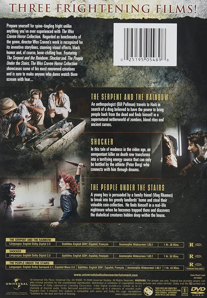 The Wes Craven Horror Collection (The Serpent and the Rainbow / Shocker / The People Under the Stairs)
