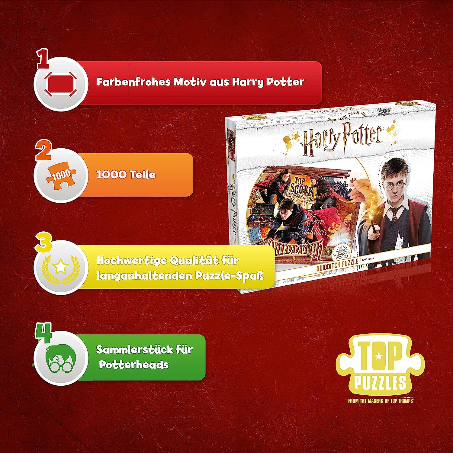 Winning Moves Games Harry Potter Quidditch 1000 Pc Jigsaw Puzzle Harry Potter Quidditch 1000 Piece