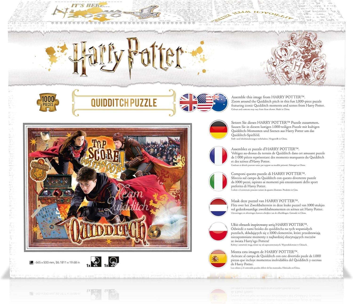 Winning Moves Games Harry Potter Quidditch 1000 Pc Jigsaw Puzzle Harry Potter Quidditch 1000 Piece