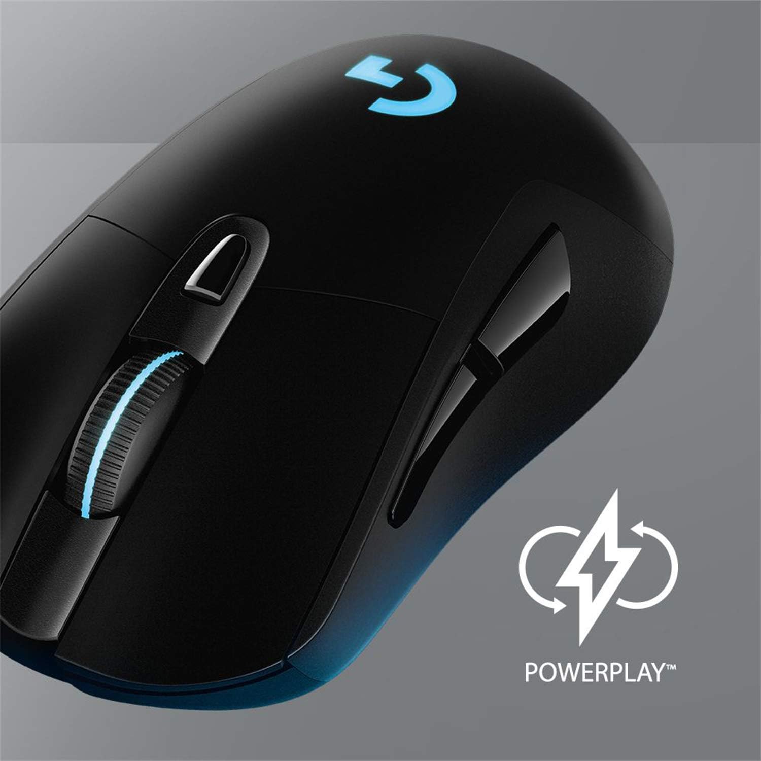 Logitech G703 LIGHTSPEED Wireless Gaming Mouse, HERO 25K Sensor, 25,600 DPI, RGB, Adjustable Weights, 6 Programmable Buttons, Long Battery Life, POWERPLAY-compatible, PC/Mac - Black