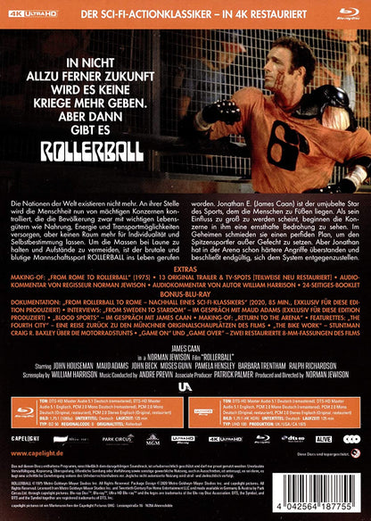 Rollerball - 3-Disc Limited Collector's Edition im Mediabook (4K Ultra-HD/Ultra-HD + Blu-Ray + Bonus-Blu-Ray
