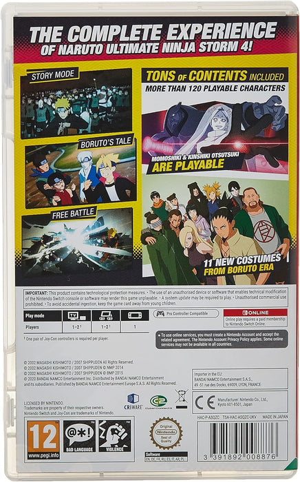 Naruto Shippuden Ultimate Ninja Storm 4: Road To Boruto NSW (Nintendo Switch) (Nintendo Switch) Single