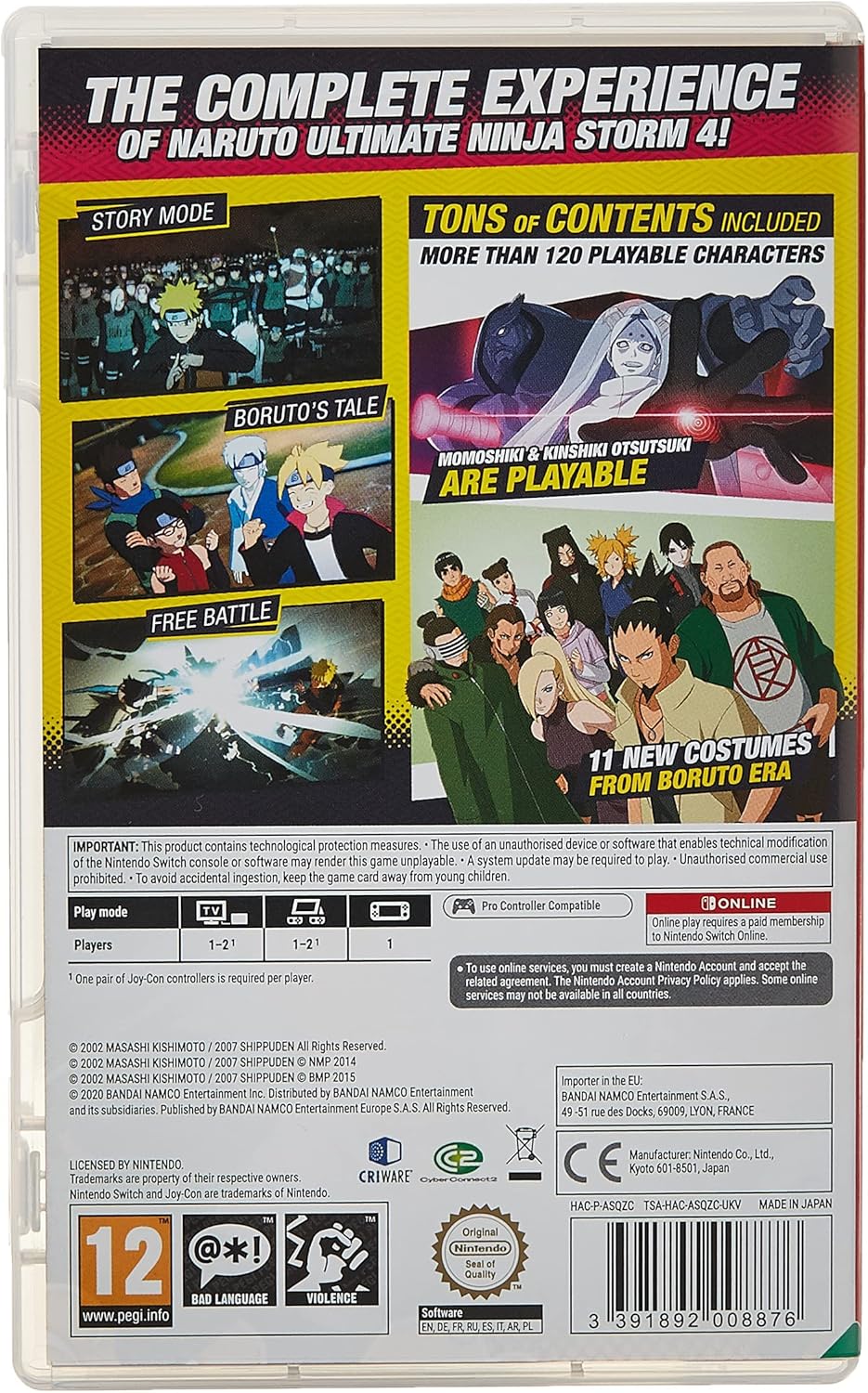 Naruto Shippuden Ultimate Ninja Storm 4: Road To Boruto NSW (Nintendo Switch) (Nintendo Switch) Single