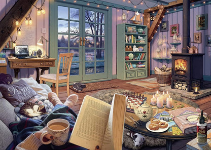 Ravensburger My Haven No.7 The Beach Hut 1000 Piece Jigsaw Puzzle for Adults & for Kids Age 12 and Up & My Haven No.6 The Cosy Shed 1000 Piece Jigsaw Puzzle for Adults & for Kids Age 12 and Up