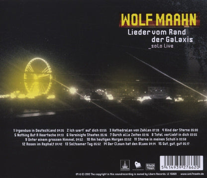 LIEDER VOM RAND DER GALAXIS-SOLO LIVE