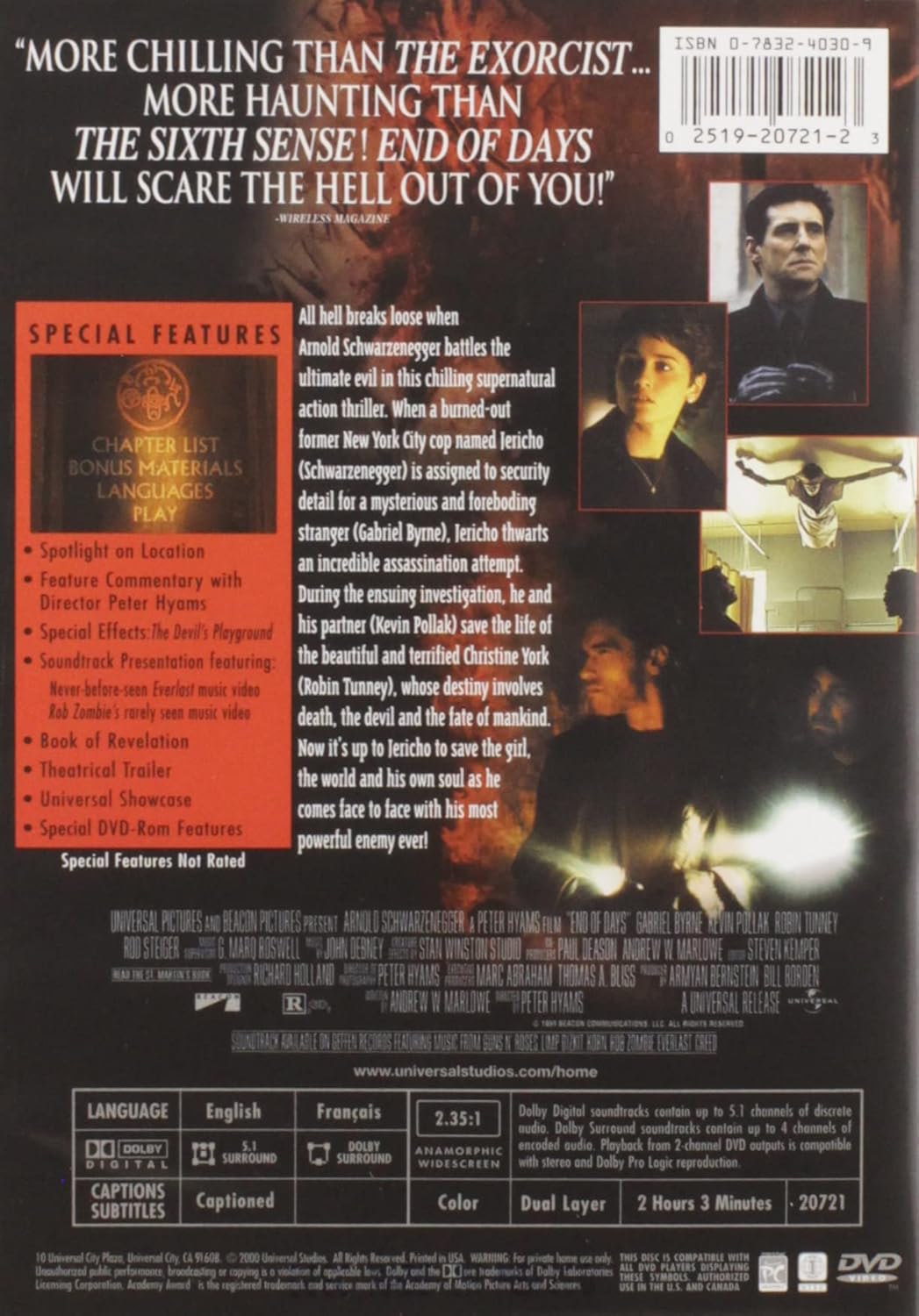 END OF DAYS COLLECTORS EDITION/W/S 2.35/DOL 5.1