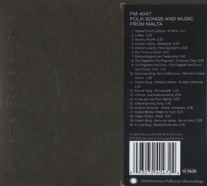 Folk Songs And Music From Malta / Various