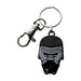Star Wars: The Rise of Skywalker, Unisex Adult, Star Wars Episode 9 Kylo Ren Broken Mask With Stainless Steel Key Chain, Silver, Black, One Size One Size Silver, Black