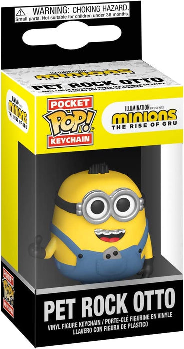 Funko Pop! Keychain: Minions: The Rise of Gru - Pet Rock Otto, Multicolor