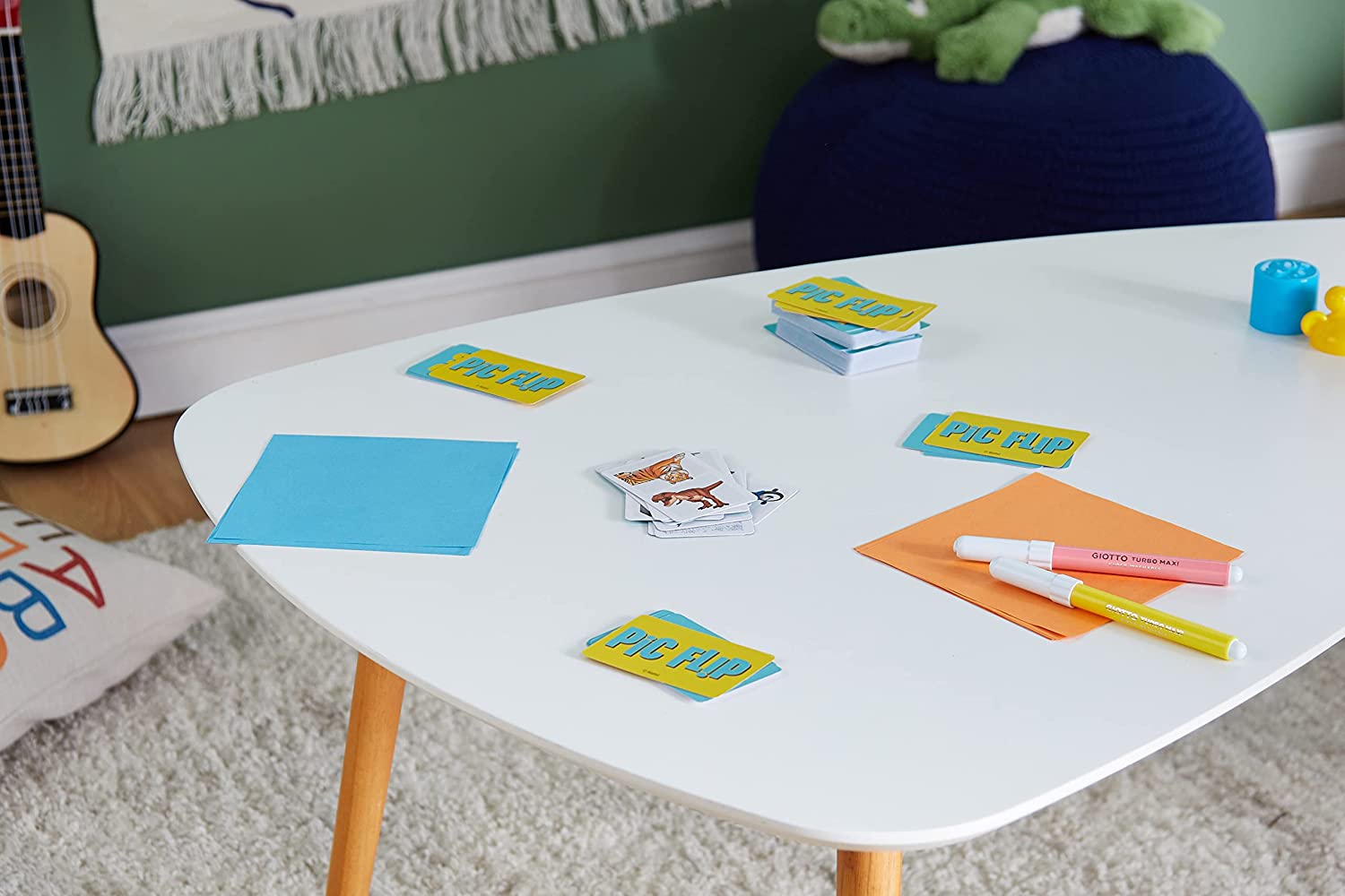 Mattel Games- Pic Flip Juego de Cartas para Niños, Multicolor (GKD70)