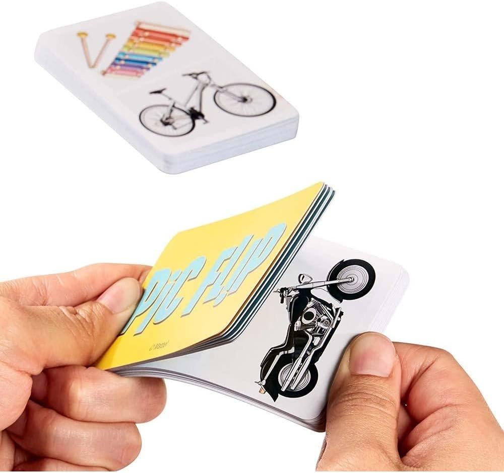 Mattel Games- Pic Flip Juego de Cartas para Niños, Multicolor (GKD70)