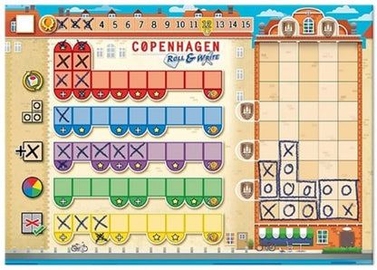 Queen Games Copenhagen 10463 Roll & Write
