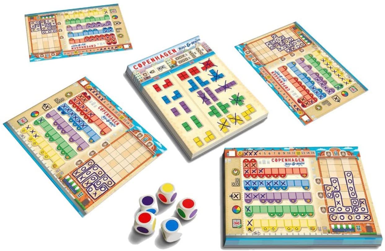 Queen Games Copenhagen 10463 Roll & Write
