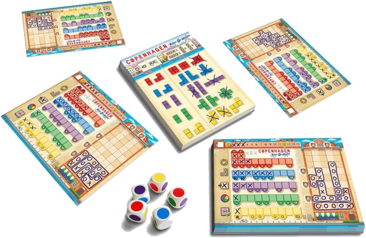 Queen Games Copenhagen 10463 Roll & Write