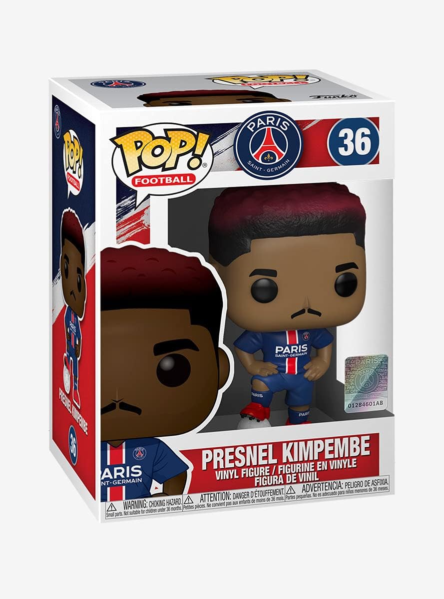 Funko POP! Football: PSG-Presnel Kimpembe - Paris Saint-Germain - Collectable Vinyl Figure - Gift Idea - Official Merchandise - Toys for Kids & Adults - Sports Fans - Model Figure for Collectors