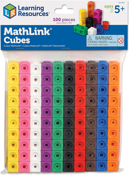 Learning Resources Mathlink-Steckwürfel (Set mit 100 Stück
