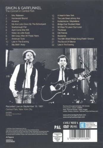 Simon and Garfunkel - The Concert in Central Park (1982