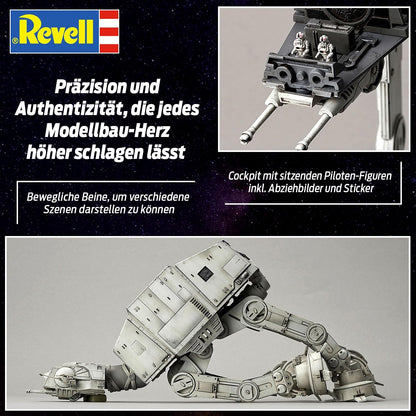 Revell 01205 Disney Star Wars at Stormtrooper originalgetreuer Modellbausatz für Experten, Mehrfarbig, 1/144