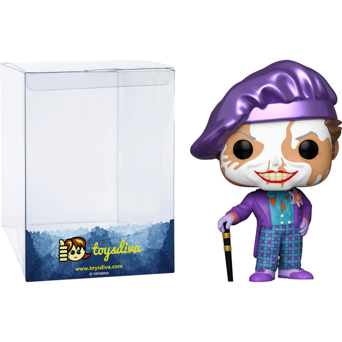 Funko Pop! Heroes: DC Batman 1989 - The Joker with Hat - 1/6 Quote for Rare Chase Variantease - DC Comics - Vinyl Collectible Figure - Gift Idea - Official Merchandise - Comic Books Fans