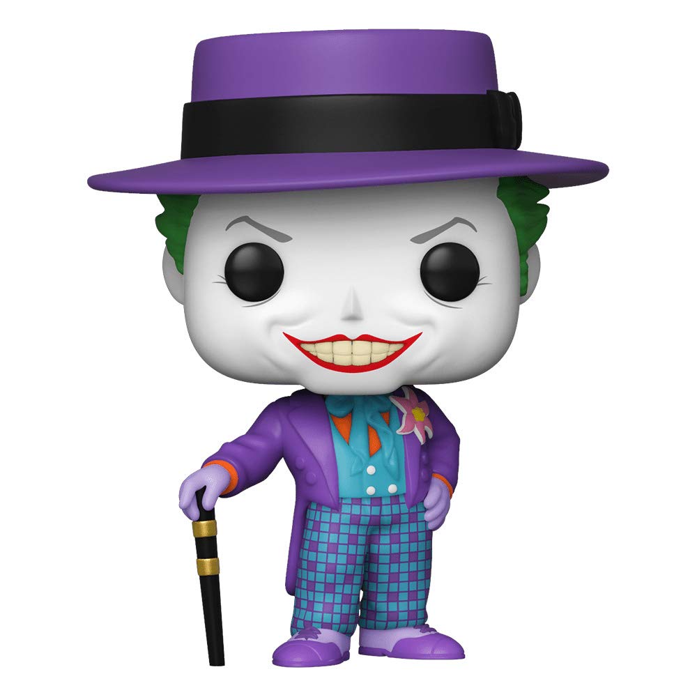 Funko POP! Heroes: Batman 1989 - The Joker With Hat and Cane - 1 in 6 Chance Of Receiving A Rare CHASE variant - Funko POP! 47709 Single