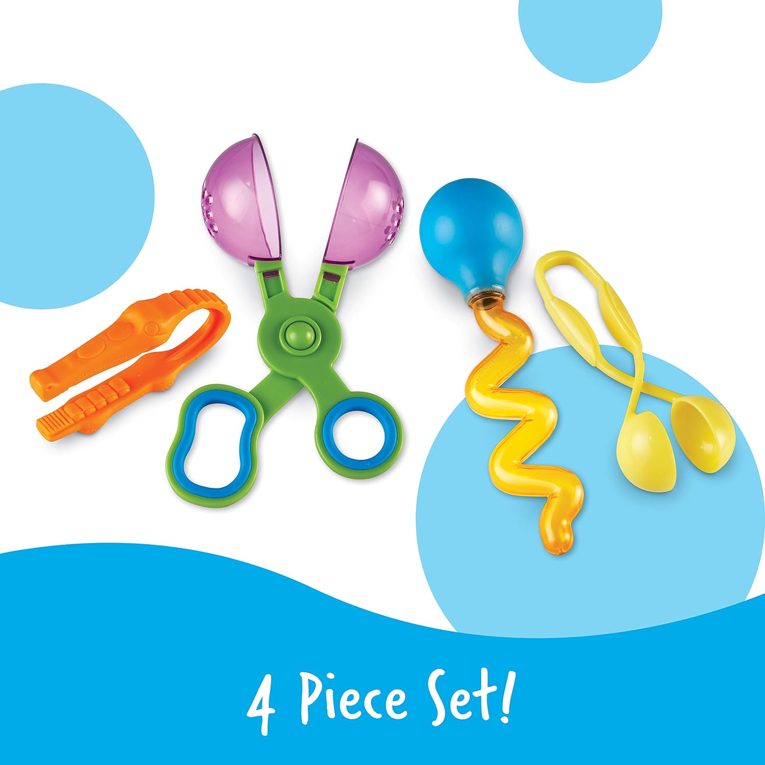 Learning Resources Helping Hands Fine Motor Tool Set Toy, Fine Motor and Sensory Toy, Fine Motor Games, Ages 3+